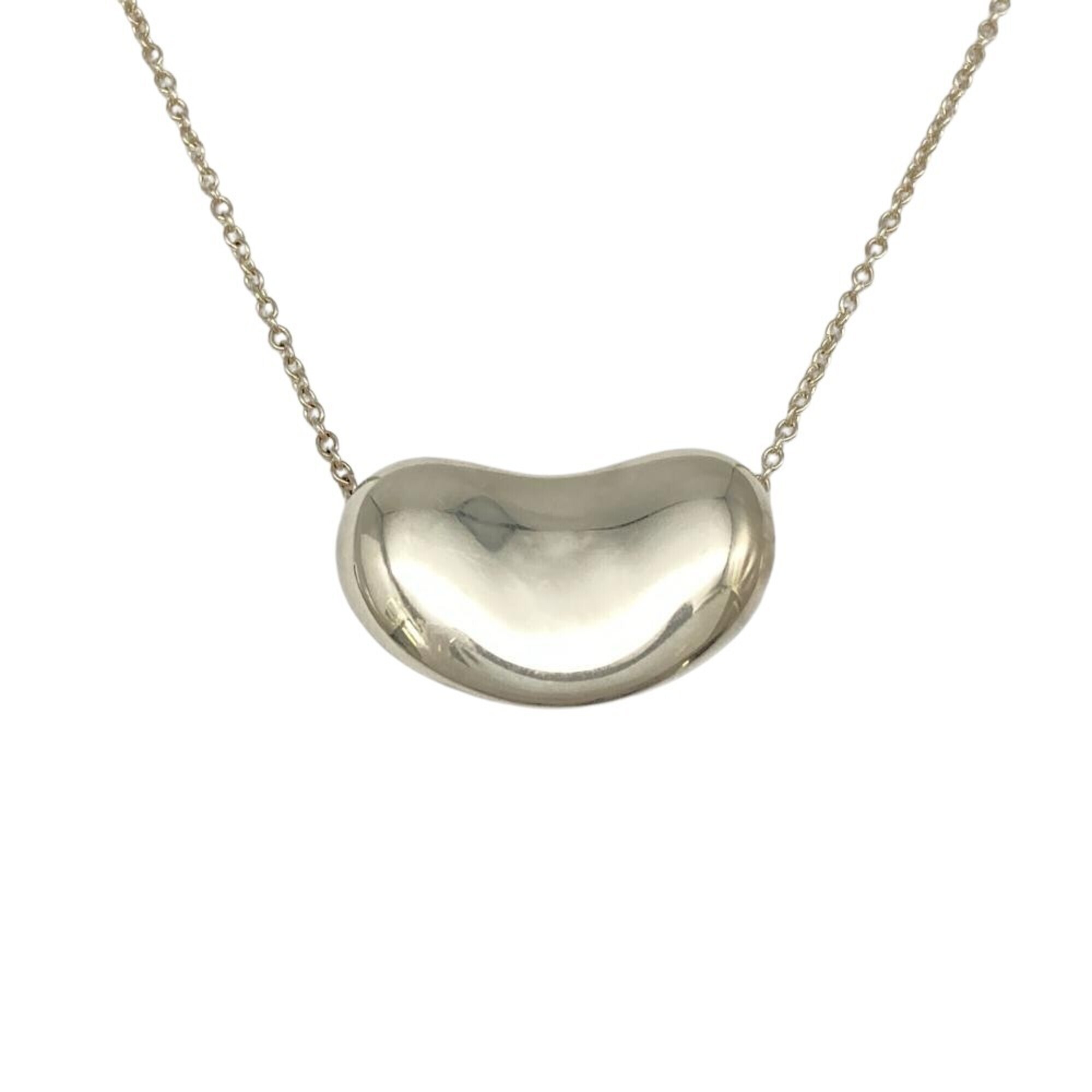 Tiffany & Co. Large Bean Necklace, Sv925, 7.8g, Silver, Elsa Peretti, Women's.